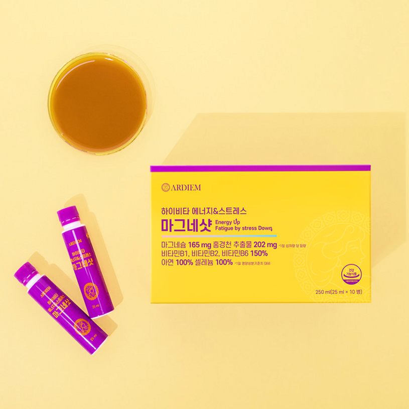 아르디엠 하이비타 에너지&스트레스 마그네샷 250ml 10개입, 1개