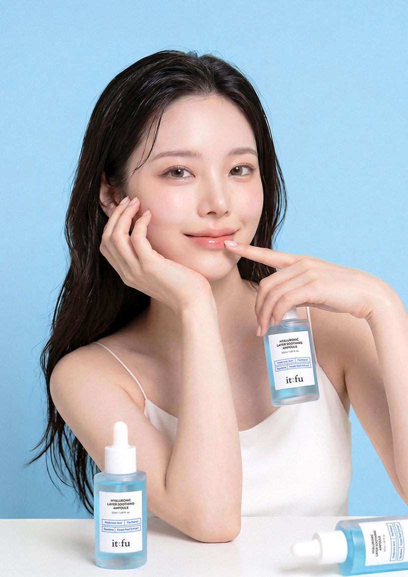[저분자 히알루론산 PDRN] 곤약 수분 앰플 수딩 속건조 보습 판테놀 스쿠알란 50ml 2개