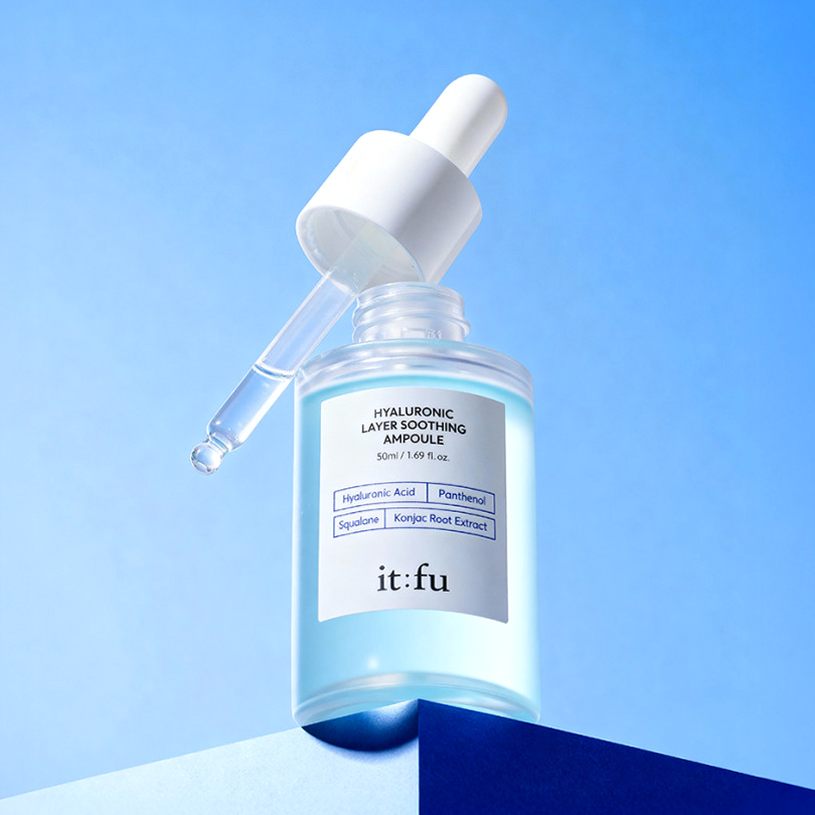 [저분자 히알루론산 PDRN] 곤약 수분 앰플 수딩 속건조 보습 판테놀 스쿠알란 50ml 2개