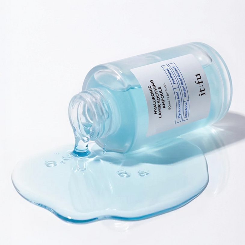 [저분자 히알루론산 PDRN] 곤약 수분 앰플 수딩 속건조 보습 판테놀 스쿠알란 50ml 2개