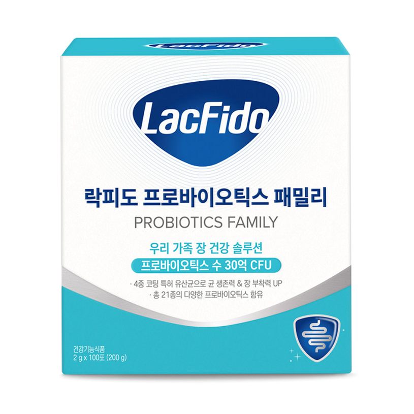 락피도 프로바이오틱스 온가족 유산균 패밀리 30억CFU 2g 100포, 1개